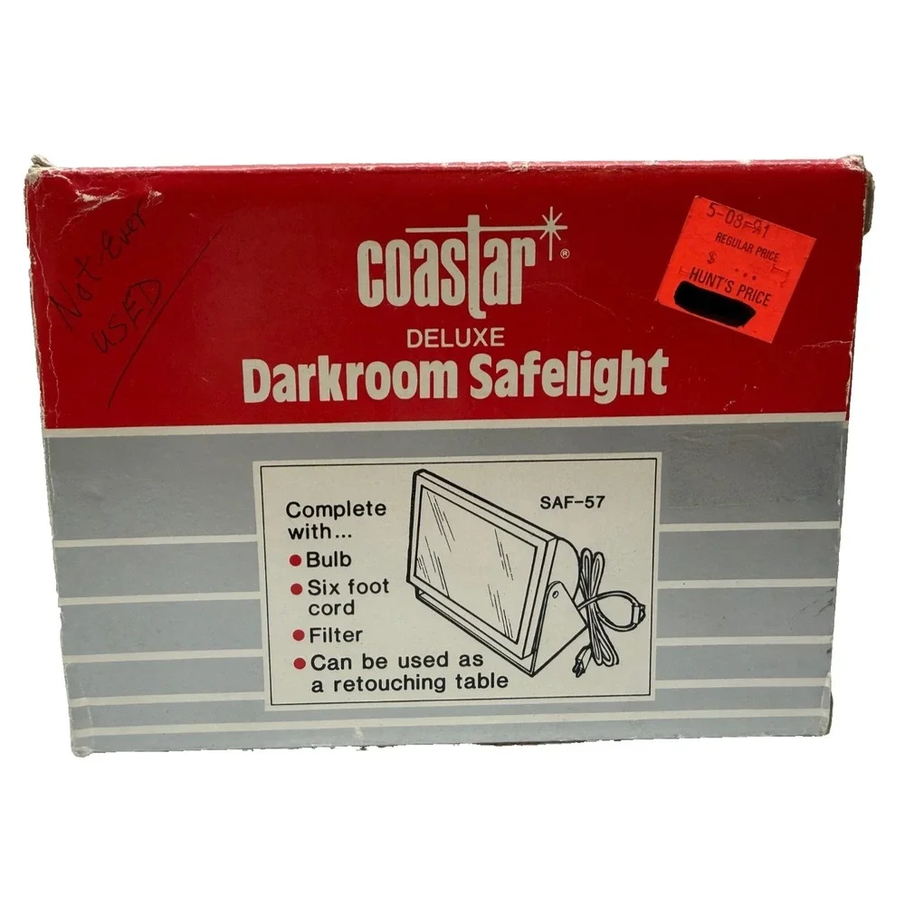COASTAR Multi-Purpose‎ Darkroom Safelight Lamp Box VTG Photography Light SAF-57